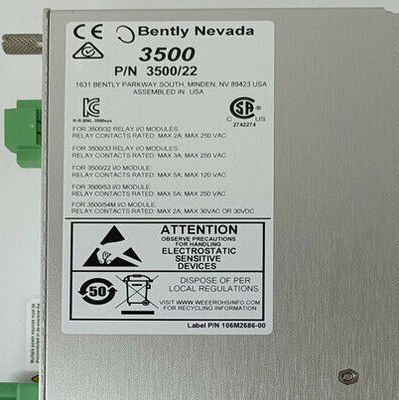 Bently Nevada 3500/22-01-01-00 146031-01 10Base-T/100Base-TX E/A-Modul
