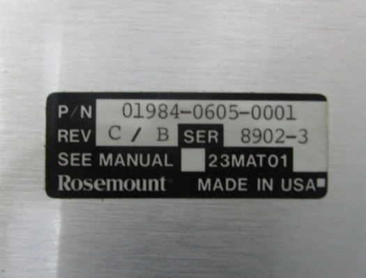 01984-0605-0001 Emerson Rosemount Power Supply Module LED Status Indication